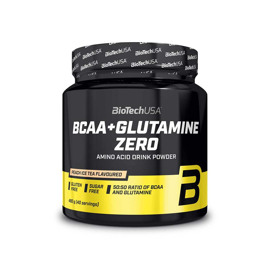 BioTech USA BCAA + Glutamine Zero 480g - getboost3d