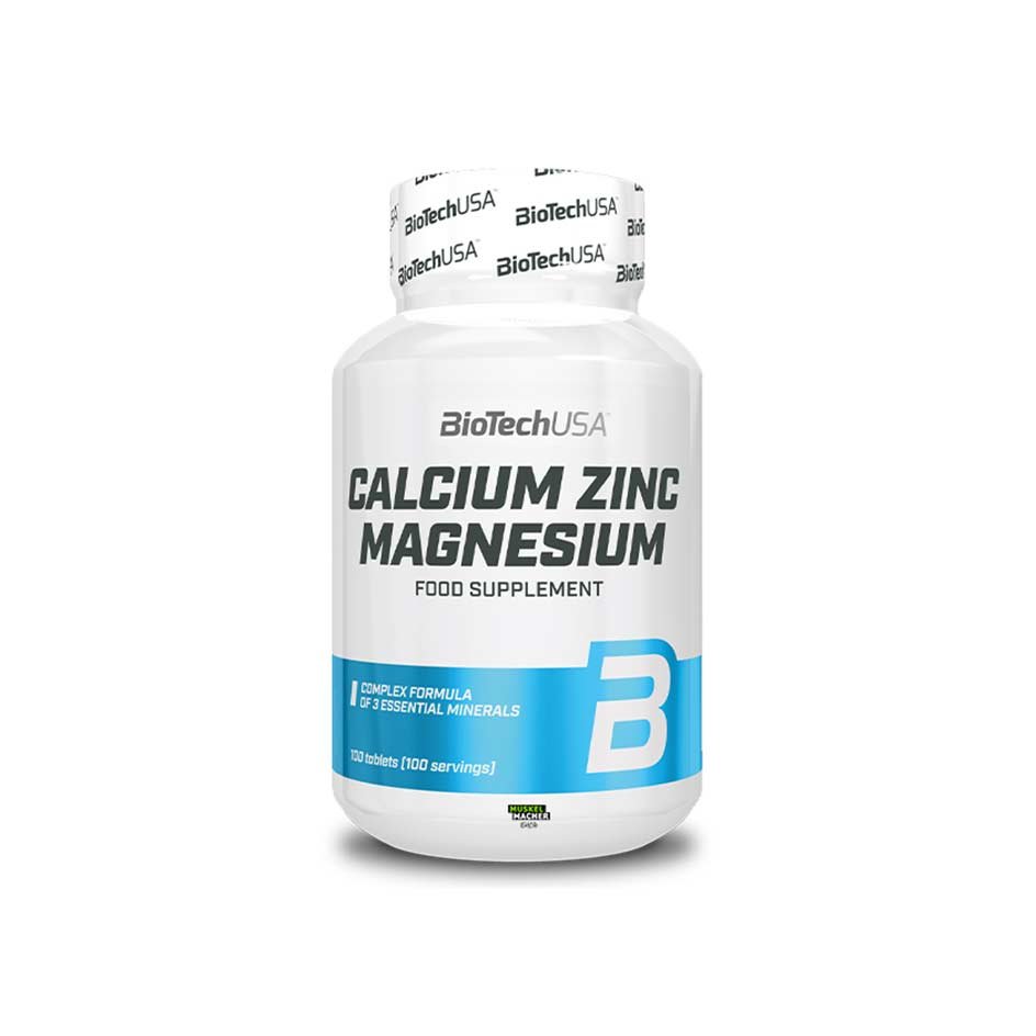 BioTech USA Calcium Zink Magnesium 100 caps - getboost3d