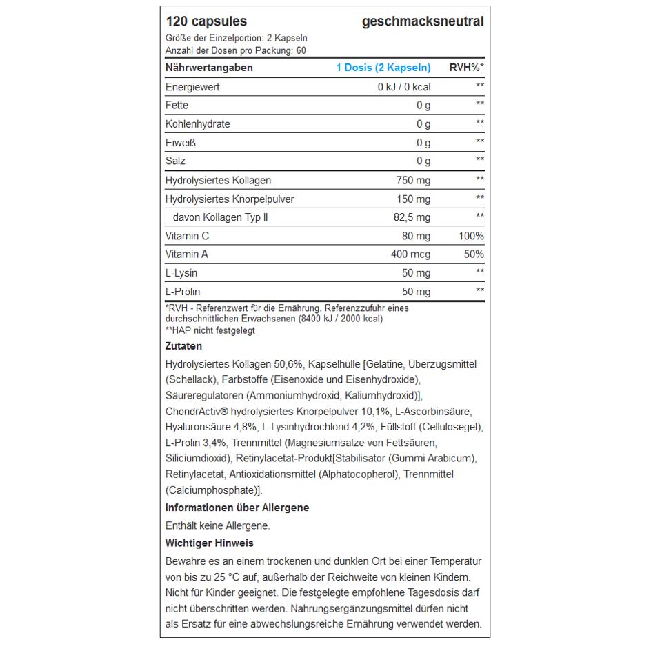 BioTech USA Hyaluronic & Collagen 120 caps - getboost3d