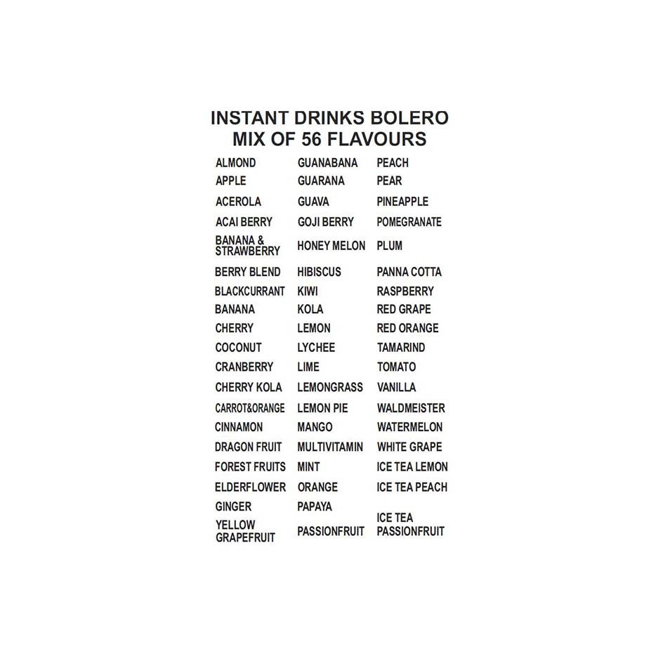 Bolero Drinks Mix Box 58 Flavours - getboost3d