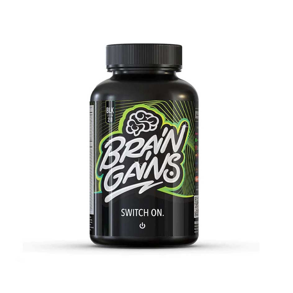 Brain Gains BLK Edition 2.0 Switch on 120 caps - getboost3d