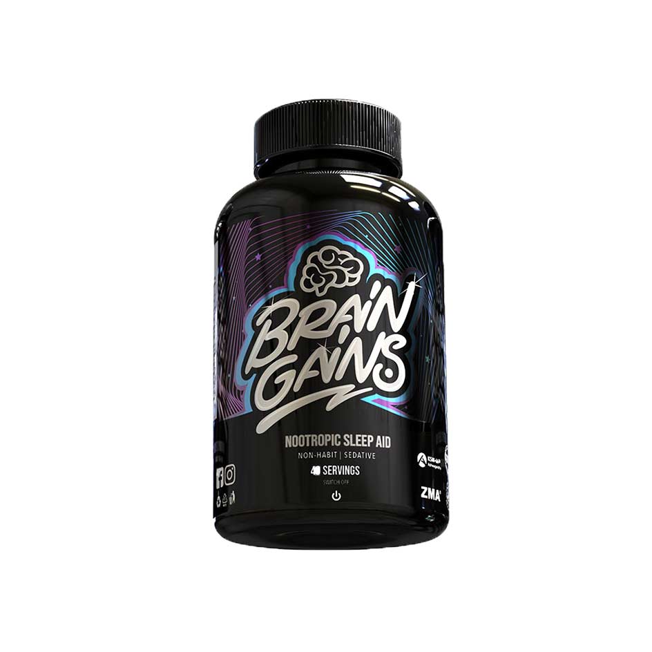 Brain Gains Nootropic Sleep Aid Black Edition 120 caps - getboost3d