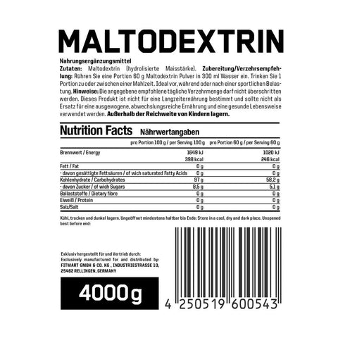 ESN Maltodextrin 4000g - getboost3d