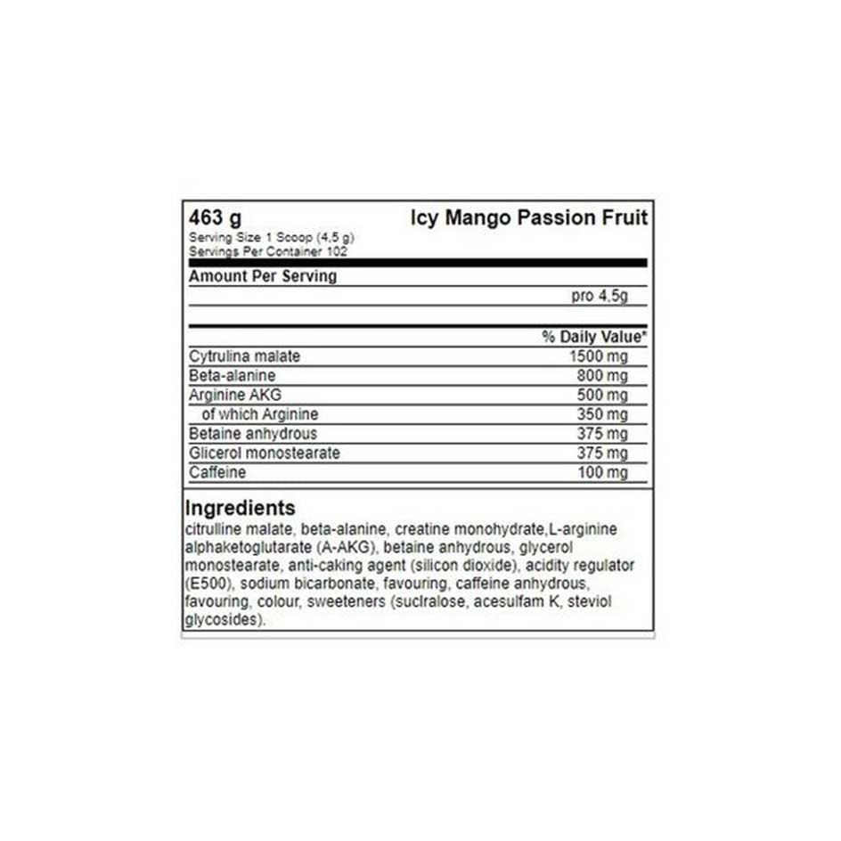 FA Nutrition Ice Pump Pre Workout 463g - getboost3d