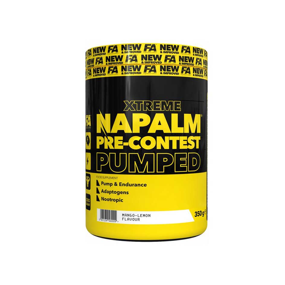 FA Nutrition Xtreme Napalm Pre-Contest Pumped 350g - getboost3d