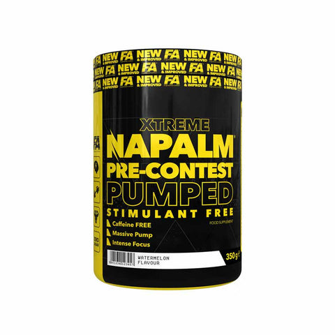 FA Nutrition Xtreme Napalm Pre-Contest Pumped *Stim Free* 350g - getboost3d