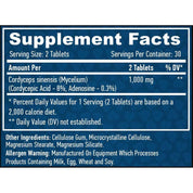 Haya Labs Cordyceps 500mg / 60 vcaps