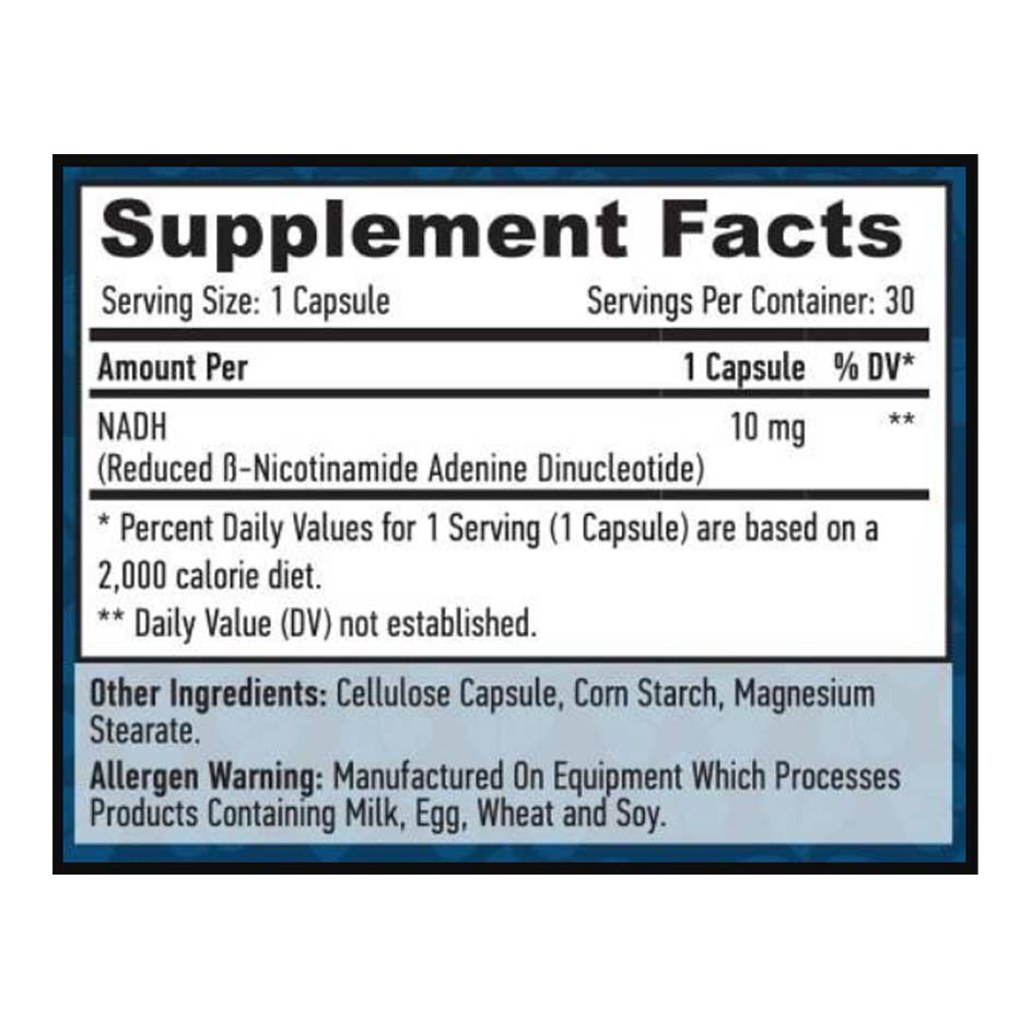 Haya Labs NADH 10mg / 30 vcaps