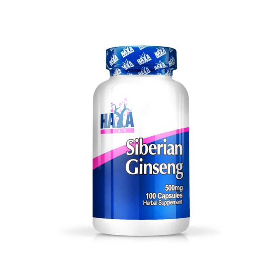 Haya Labs Siberian Ginseng 500mg 100 caps - getboost3d