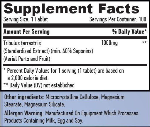 Haya Labs Tribulus Terrestris - getboost3d