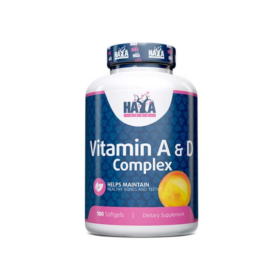 Haya Labs Vitamin A & D Complex 100 caps - getboost3d