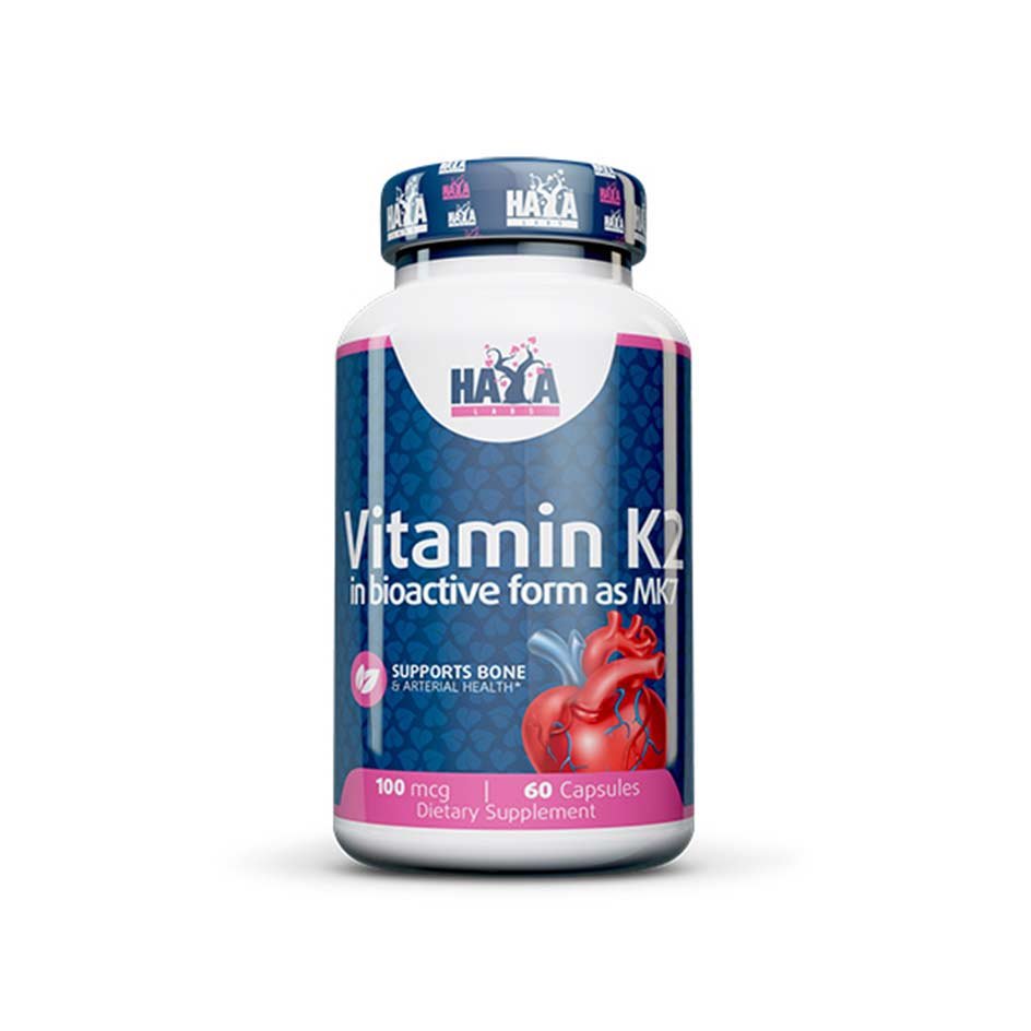 HAYA LABS Vitamin K2-Mk7 100mcg 60 caps - getboost3d