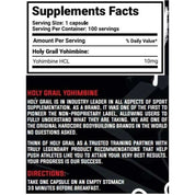 Holy Grail Holy Yohimbine HCL 100 caps