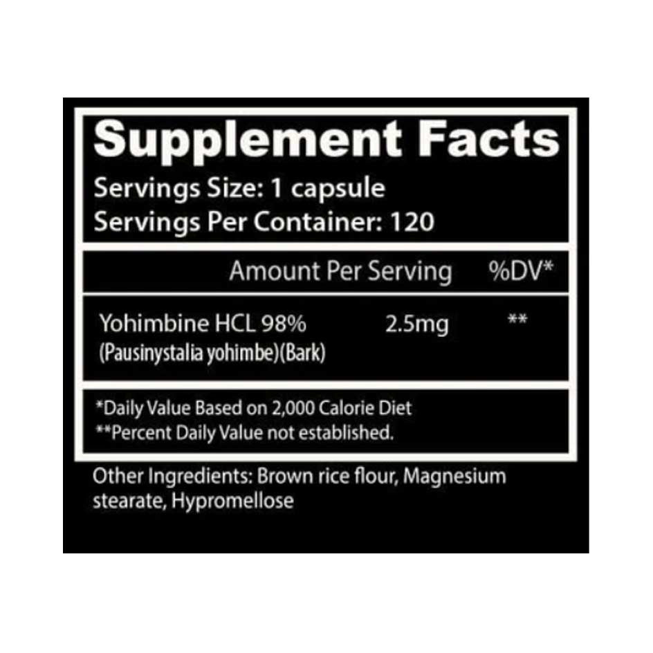 Insane Labz Asylum Cabinet Yohimbine HCL 120 caps - getboost3d