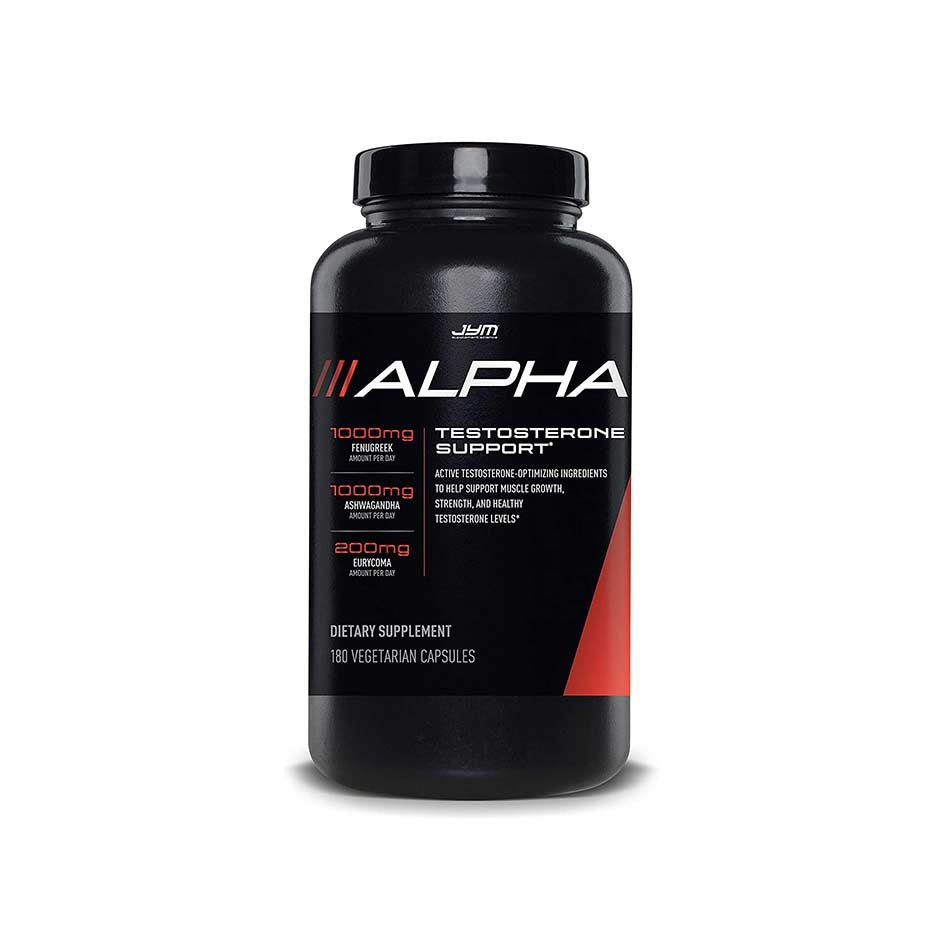 JYM Supplement Alpha Testosterone Support 180 caps - getboost3d