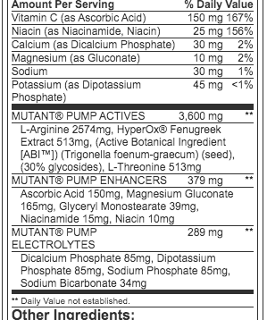 Mutant - Mutant Pump 154 Caps - getboost3d