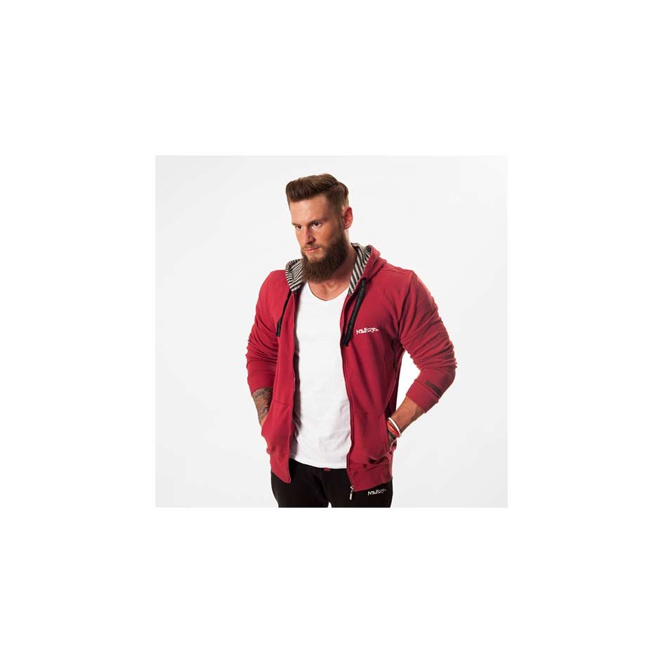 Mutaria Zip Hoodie Red - getboost3d