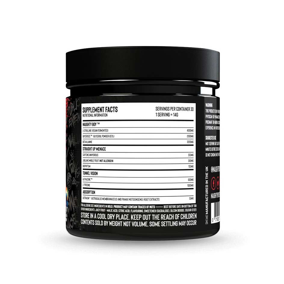 Naughty Boy Menace Pre-Workout 435g - getboost3d