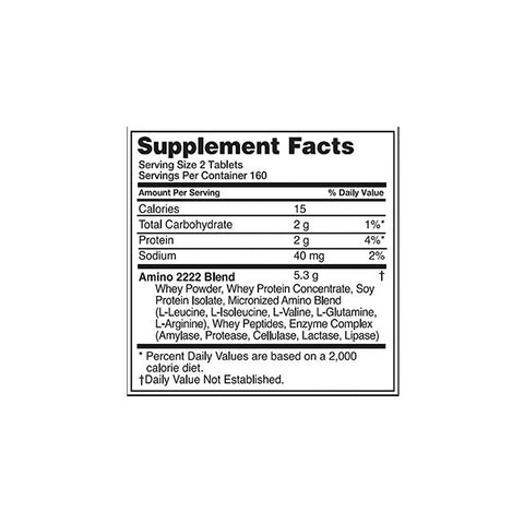 Optimum Nutrition Amino Superior 2222 320 tabs - getboost3d