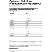 Optimum Nutrition Platinum Pump Pre-Workout 380g
