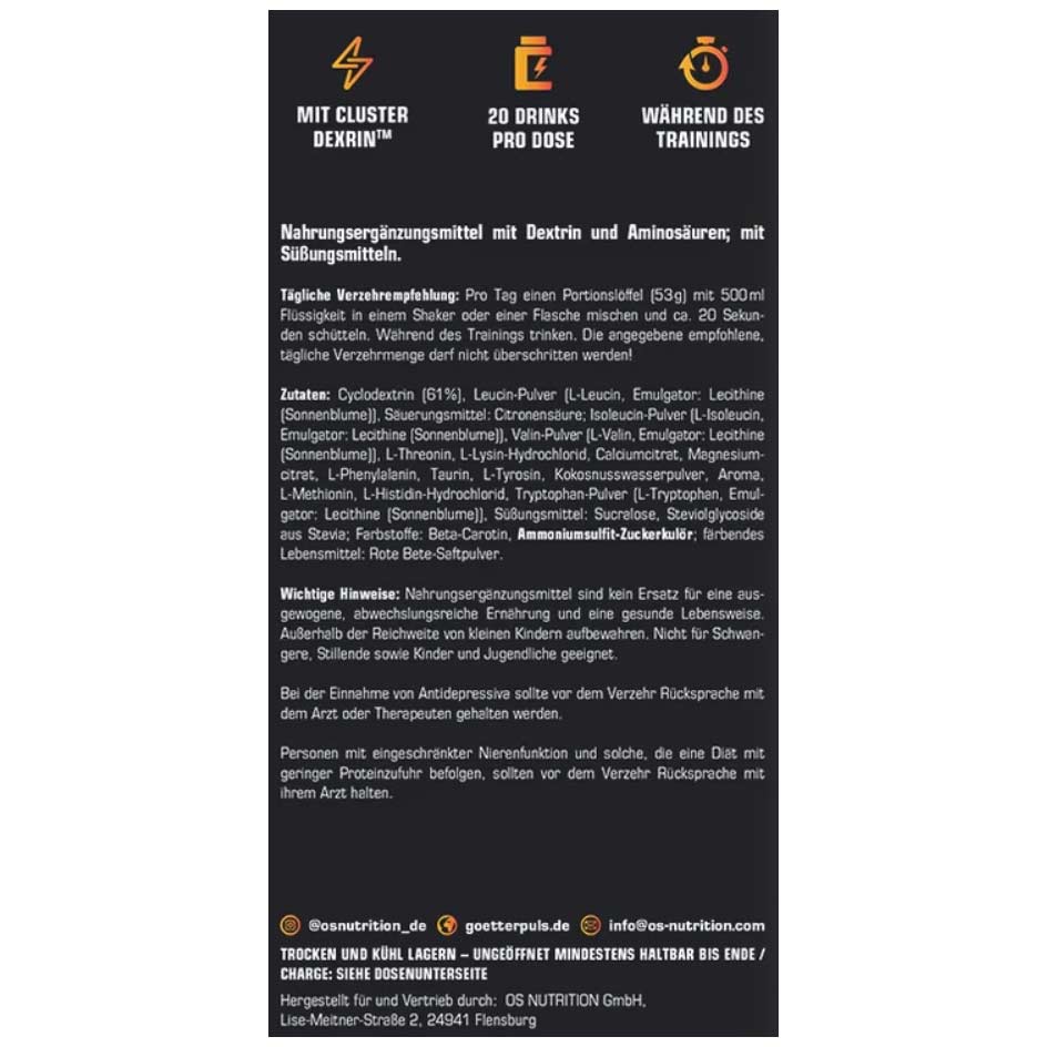 OS Nutrition Götterpuls INTRA 1060g