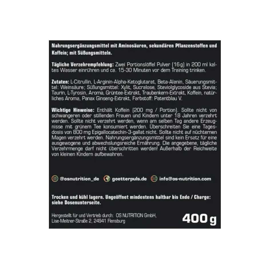 OS Nutrition Götterpuls Community Edition 400g