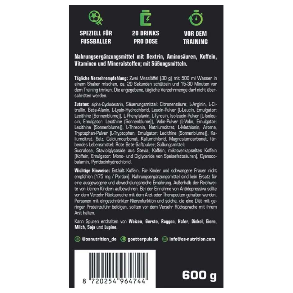 OS Nutrition Götterpuls Rabona 600g