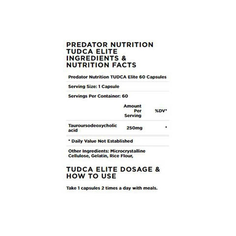 Predator Nutrition TUDCA Elite 60 caps - getboost3d