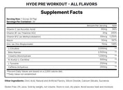 ProSupps - Hyde Pre Workout 292g - getboost3d