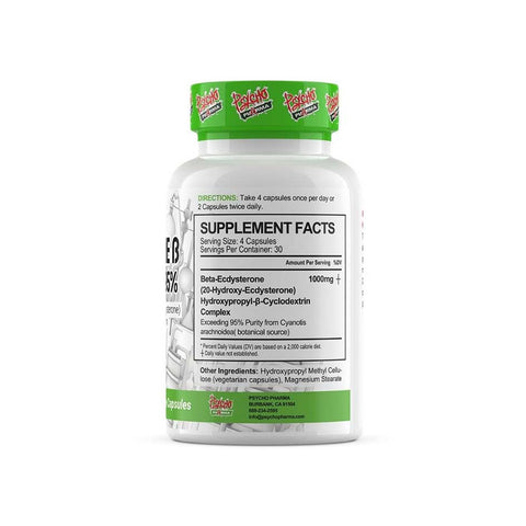 Psycho Pharma Ecdysterone 120 vcaps - getboost3d