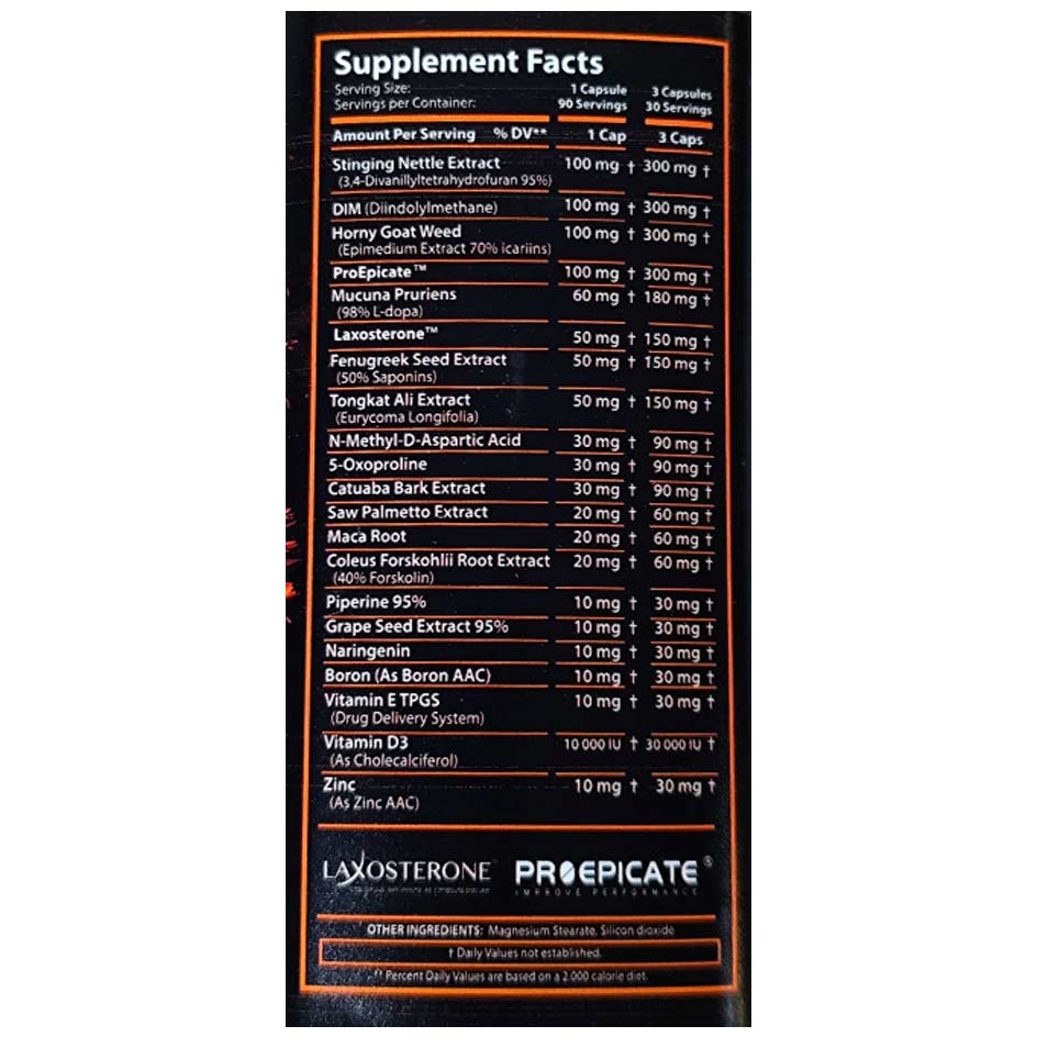 Revange Nutrition Alpha Male with DIM 90 caps