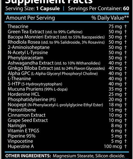 Revange Nutrition Brain Pro 60 Caps - getboost3d