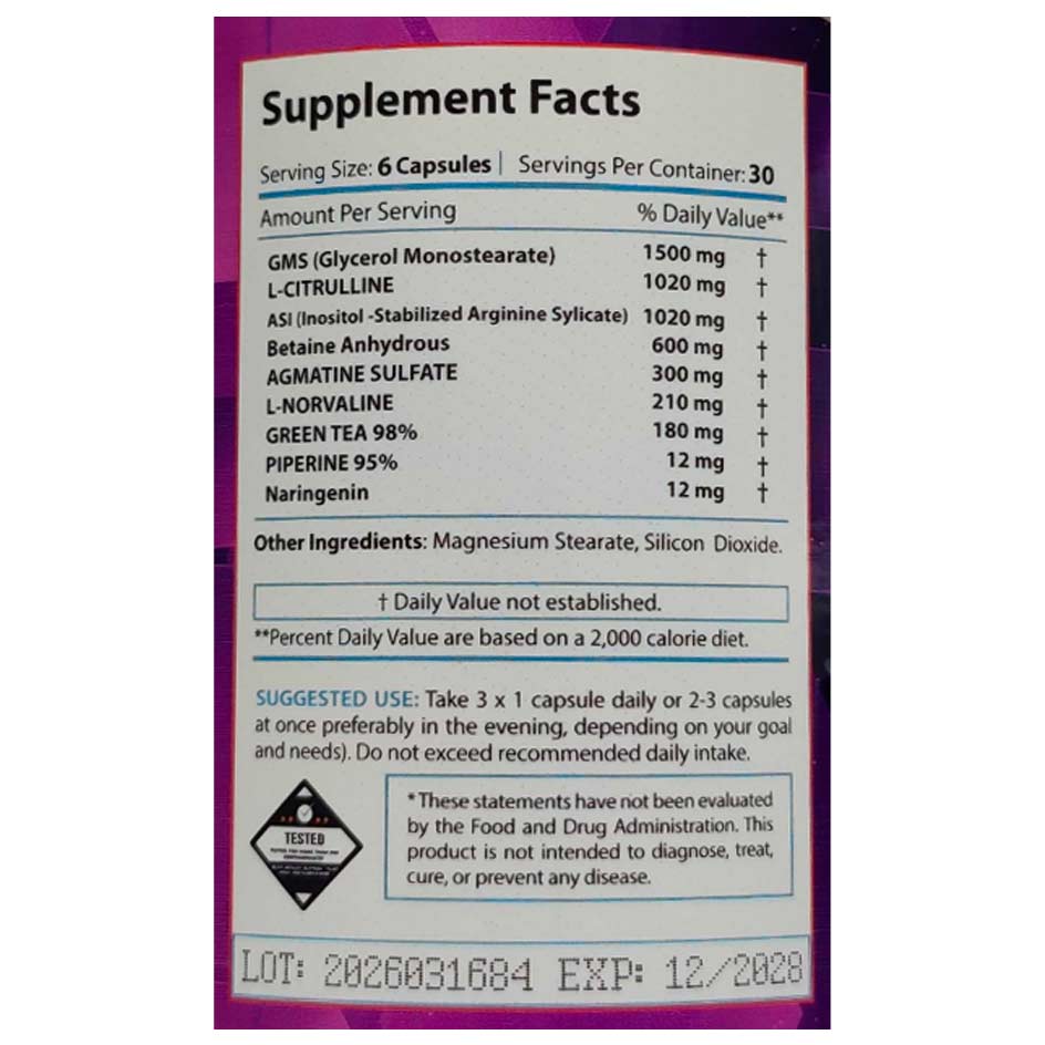 Revange Nutrition Glyco Pump 180 caps