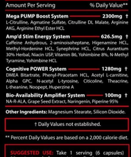 Revange Nutrition Hyperdose 180 Caps - getboost3d