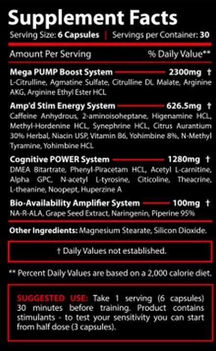 Revange Nutrition Hyperdose 180 Caps - getboost3d