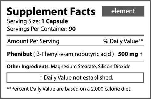 Revange Nutrition Phenibut 500mg - 90 caps - getboost3d