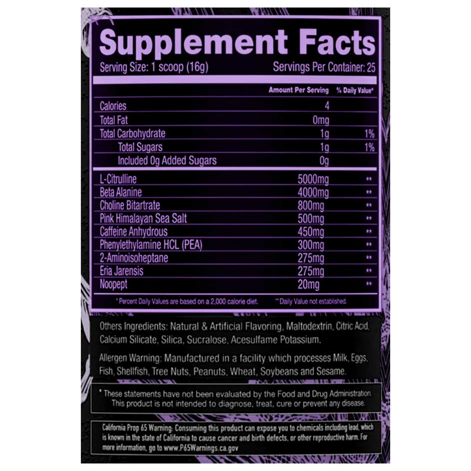Scary Hours Pre - Workout Limited Edition 400g - getboost3d