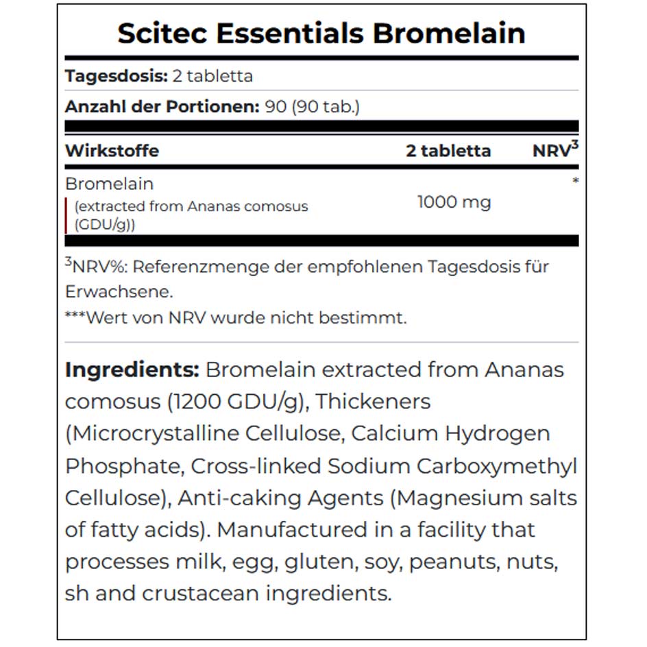 Scitec Nutrition Bromelain 90 tabs - getboost3d