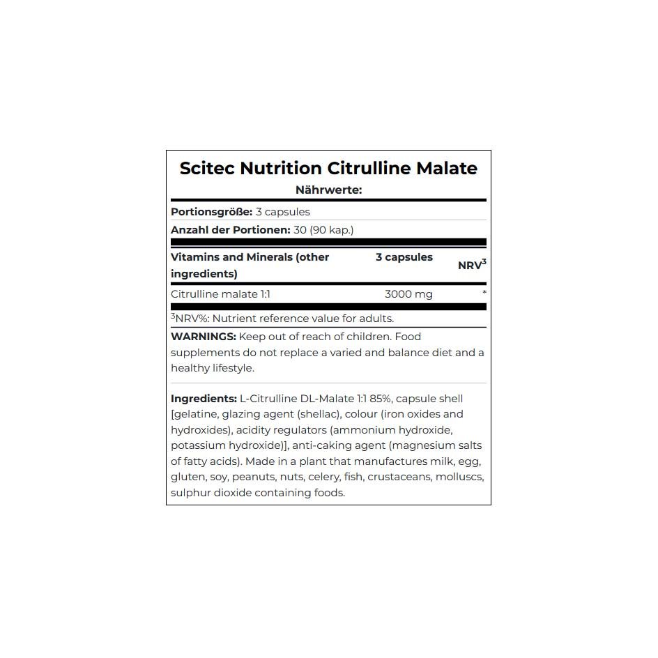 Scitec Nutrition Citrulline Malate 90 caps - getboost3d