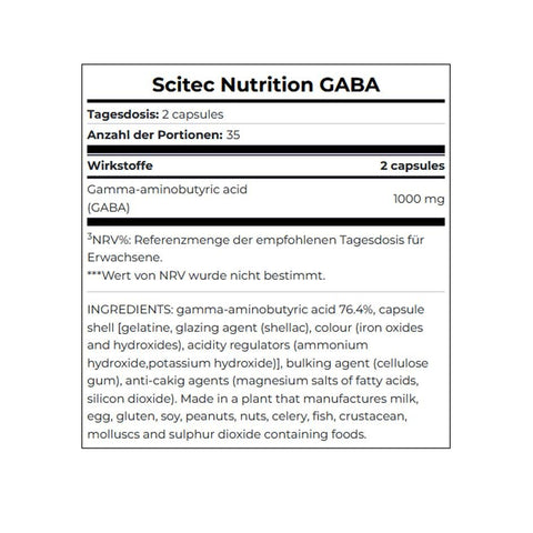Scitec Nutrition GABA 70 caps - getboost3d