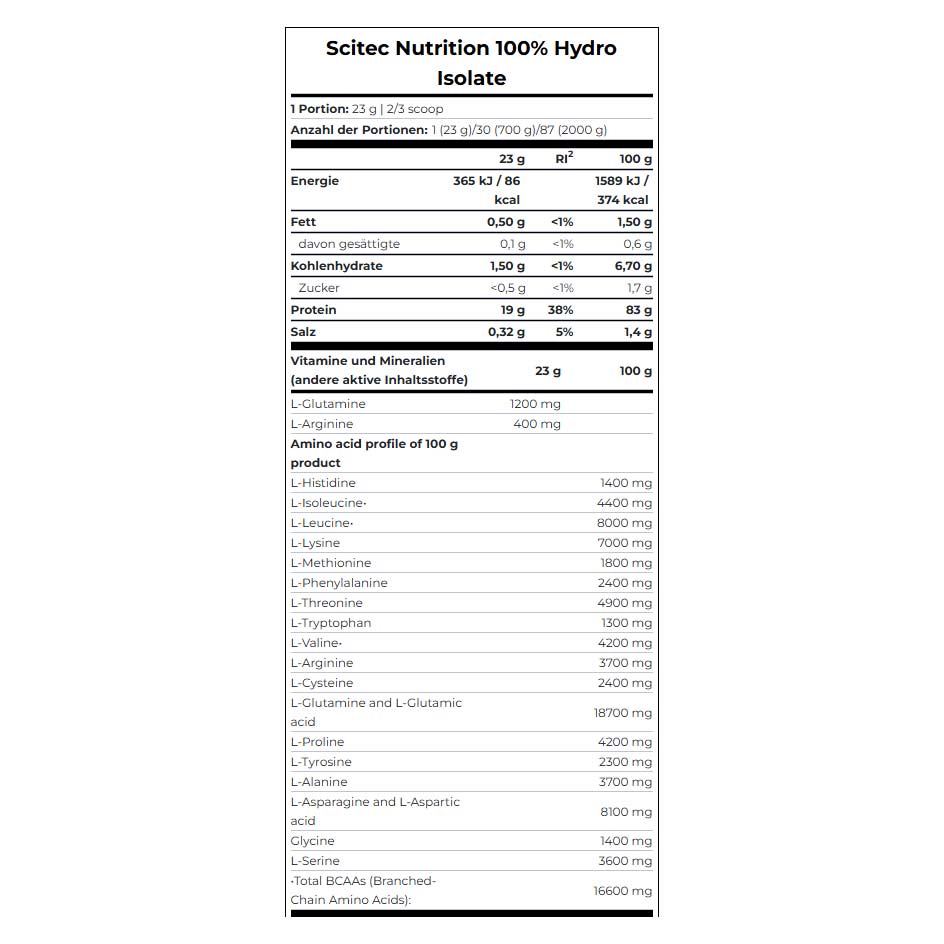 Scitec Nutrition 100% Hydro Isolate