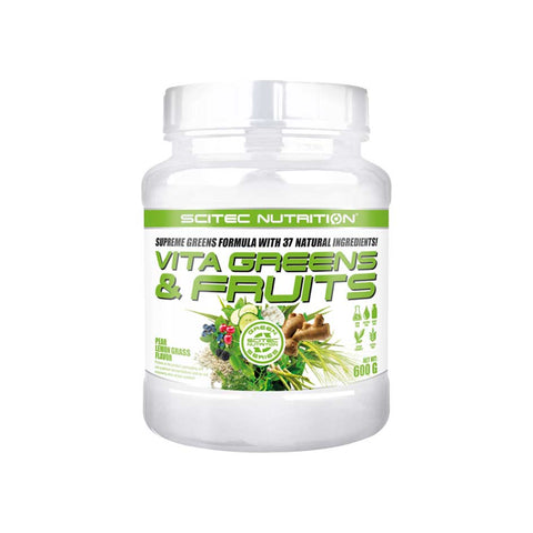 Scitec Nutrition Vita Greens & Fruits 600g (Birne-Zitrone) - getboost3d
