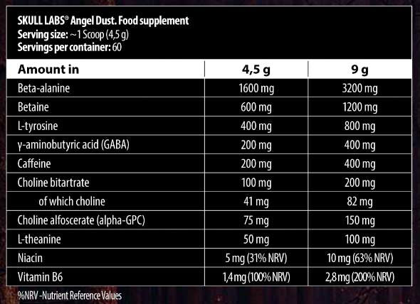 Skull Labs Angel Dust (EU-Version) 270g - getboost3d