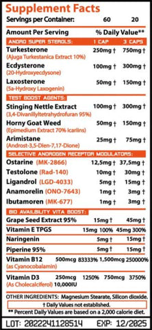 Toxic Pharma Bio-Stenobol 700 / 60 caps - getboost3d