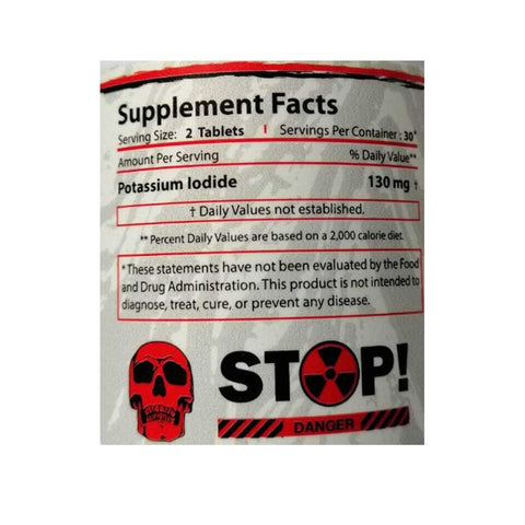 Toxic Pharma Emergency KI Potassium Iodide 60 tabs - getboost3d