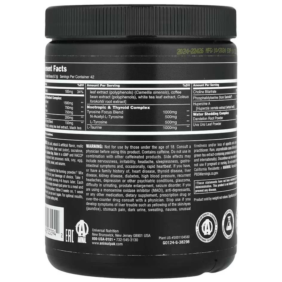 Universal Nutrition Animal Cuts Powder - getboost3d