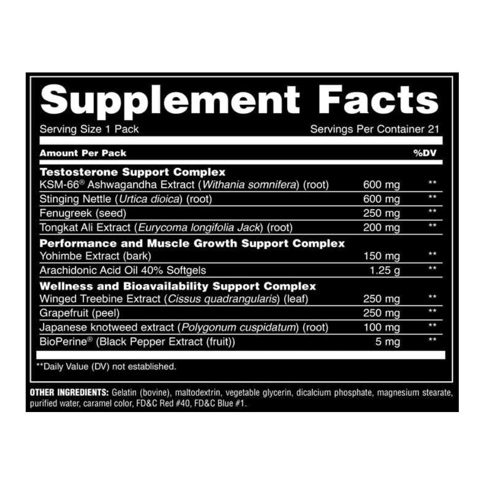 Universal Nutrition Animal Test 21 Packs - getboost3d