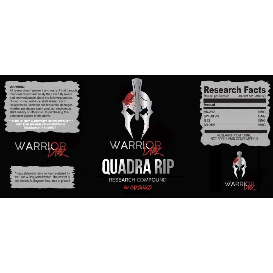 Warrior Labz Quadra Rip 60 caps - getboost3d
