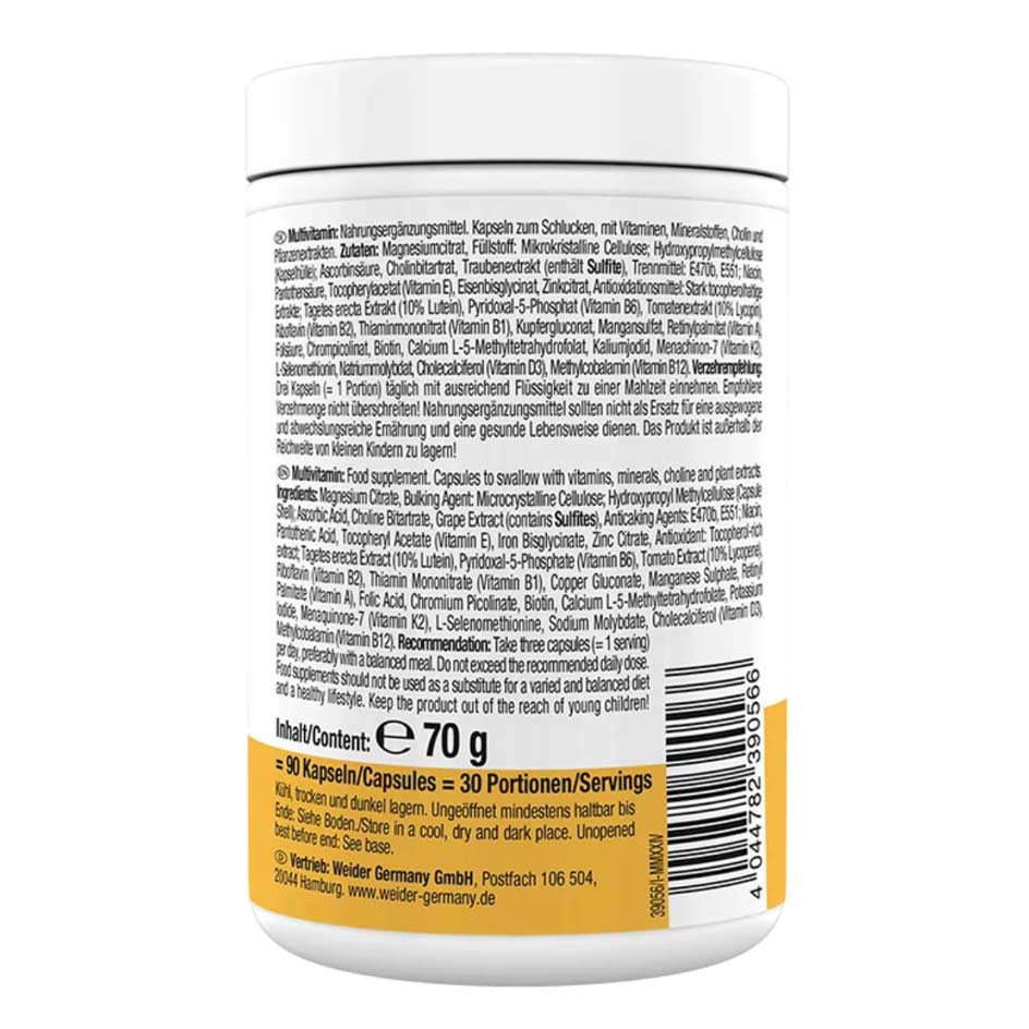Weider Multivitamin Complete 90 caps
